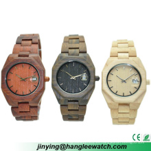 Reloj de calendario de reloj de madera de producción principal de OEM